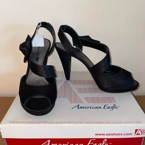 American eagle satin heels